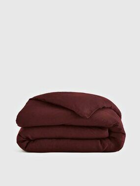 NEW Quince Bordeaux FULL/QUEEN European Linen Duvet Cover. NO SHAMS